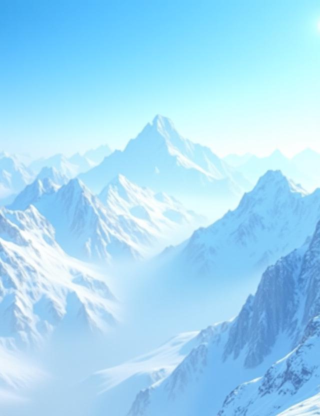 Majestätisches Bergpanorama mit blauem Himmel, das die alpine Umgebung repräsentiert
